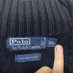 ラルフローレン　ハーフジップニット　ジャンクの画像