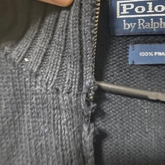 ラルフローレン　ハーフジップニット　ジャンクの画像