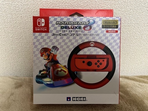 【美品格安】マリオカート8ソフト・レーシングホイール・Joy-Conハンドル 3点セット