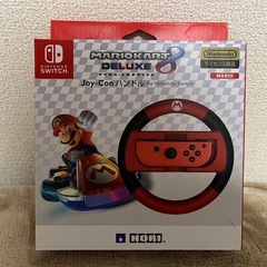 【美品格安】マリオカート8ソフト・レーシングホイール・Joy-Conハンドル 3点セットの画像