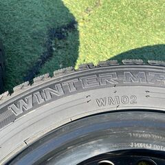 【中古・良品】DAIHATSU/ダイハツ/タント/純正ホイール/スタッドレスタイヤ/バリ山/14インチ/24年製/4本セットの画像