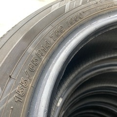 YOKOHAMA iG60 155/65R14 4本 9分山 新品時のイボ残りあり ルークスタントNBOXなど軽自動車にの画像