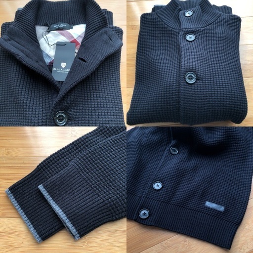 BLACK LABEL CRESTBRIDGE カーディガン Ｌ ブラック