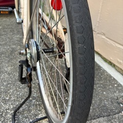 無印良品 シティサイクル 20インチ シングルギア アイボリー 現状渡しの画像