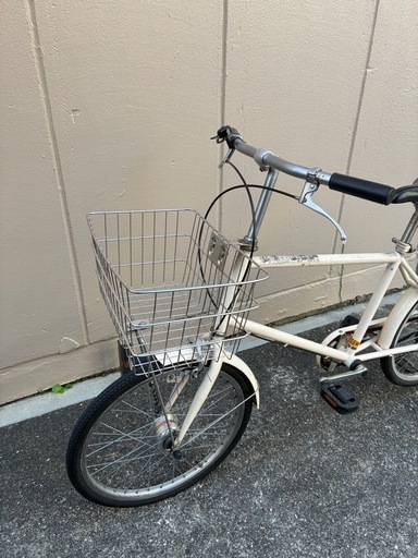 無印良品 シティサイクル 20インチ シングルギア アイボリー 現状渡し