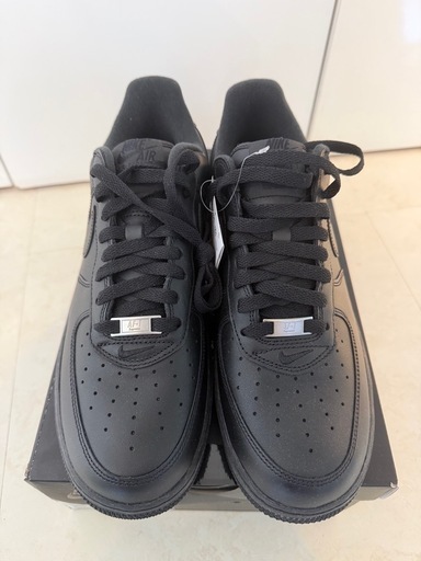 新品　Nike Air Force 1 Supreme ブラック シュプフォース