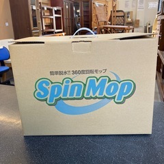 イ2511-497 Spin Mop 簡単脱水 360度 回転 モップ 手軽 床 掃除 未使用品　 の画像