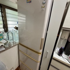 【中古】両開き冷蔵庫４２４Ｌ　シャープ　ＳＪ-PW４２Y １２月中旬以降引き渡し　の画像