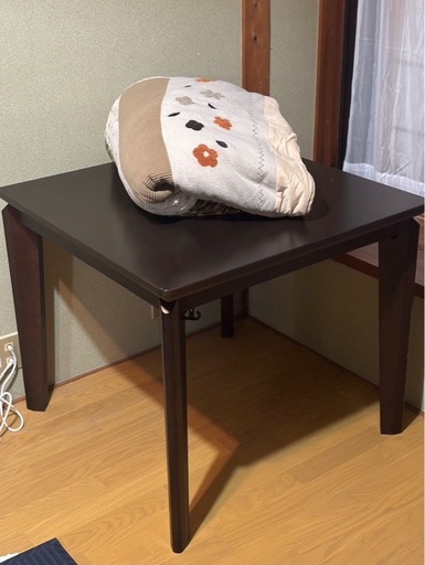山善ダイニングこたつテーブル　布団付