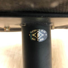ss8053　 冨士ファニチア オットマン グレー系 レザー FUJI FURNITURE 角型 足置き ロースツール ローチェア レトロ ヴィンテージ家具 徳島家具 富士 ファニチャー オットマン 中古の画像