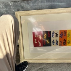 絵画 アンリ マティス Les velours(Silkscreen) 額入りの画像