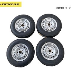 DUNLOP中古スタッドレスタイヤ 155/65/14の画像