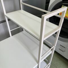 【リサイクルショップ ピカソ 小松原】✨🖥️サンワサプライ PCデスク 幅120cm【サイドラック付き】100-DESKH023✨★0762★の画像