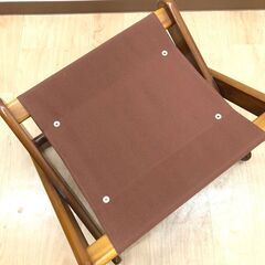 ss8054　折りたたみ バゲージラック ブラウン 木製 荷物台 荷物置き ホテルにある スーツケース台 カバン置き トランク 鞄 バゲージラック 中古の画像