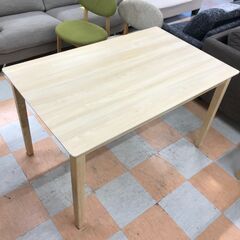 ＼家具＊家電のお店／【ｼﾞｬﾝｸﾞﾙｼﾞｬﾝｸﾞﾙ石川金沢店】ダイニングセット4人用  木目調   W(幅)120×D(奥行き)76×H(高さ)70cmの画像