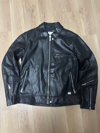 CRIMIE シングル ライダースジャケット レザージャケット 羊革M