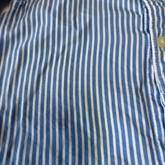 ベビー服 TEX baby ストライプシャツ 18M ブルーの画像