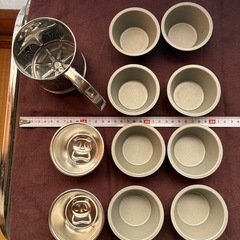 ケーキ作り　ケーキ型　粉ふるい　調理器具　まとめの画像