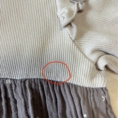 ベビー服 tete a tete トップス チュニック ベージュ 80の画像