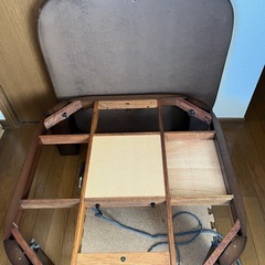 高級家具調こたつ& 掛布団、掛けシーツセット　全国家具工業連合会　すぐ使えます！の画像