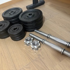 リーディングエッジ LEADING EDGE マルチポジションベンチ＋ダンベルセット の画像