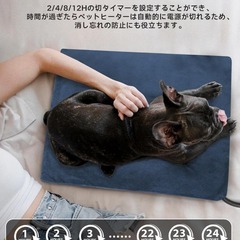 ペット用⭐️ホットカーペット 獣医師監修 ペット用ヒーター 45×45 カバー付の画像