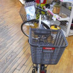 （1台限り★ジモティー特典あり★）サギサカ　２６インチ自転車　シルバー　OGKかご付き　　高く買取るゾウ八幡東店の画像