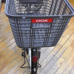 （1台限り★ジモティー特典あり★）サギサカ　２６インチ自転車　シルバー　OGKかご付き　　高く買取るゾウ八幡東店の画像