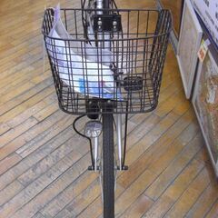 （1台限り★ジモティー特典あり★）サギサカ　２６インチ自転車　シルバー　OGKかご付き　　高く買取るゾウ八幡東店の画像