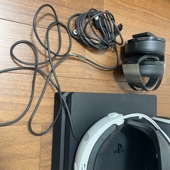 ps4本体　ヘッドフォン　vr  ソフト1本の画像