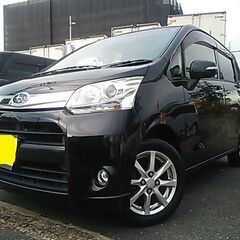 ☆車検２年付☆Ｈ２４　ムーブカスタム　122100キロ　スマートキー ナビ DVD 電動格納ウィンカーミラーの画像