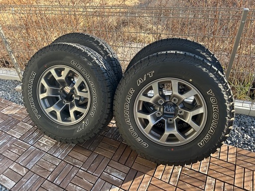 YOKOHAMA ジオランダーAT 215/75R15  ジムニーシエラ純正ホイール　4本セット