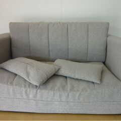 ※取引中/売約済***********　　　　　　倉庫保管品　詳細不明　ジッパー破損　ソファーベッド 3WAY 2人掛け　クッション2個付 ひじ掛け ソファーの画像