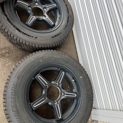 ジムニー　社外アルミホイール　スタッドレスの画像