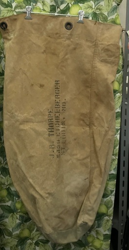 ⭐︎ドリーム2号館⭐︎ ジモティー割引 ヴィンテージ ステンシル入りキャンバスダッフルバッグ