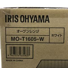未開封　アイリスオーヤマ オーブンレンジ 16L MO-T1605　ホワイトの画像
