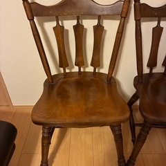 アメリカ家具temple Stuart テンプルスティアート アンティークダイニングチェア　２脚セットの画像