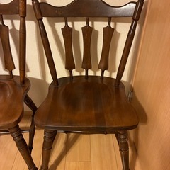 アメリカ家具temple Stuart テンプルスティアート アンティークダイニングチェア　２脚セットの画像