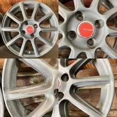 アルミホイール15インチ5J 4本／100-4H +39／BS ECOFORME A5005
の画像