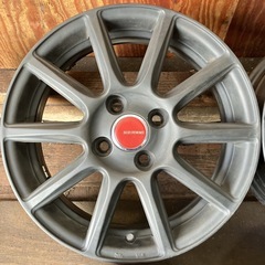 アルミホイール15インチ5J 4本／100-4H +39／BS ECOFORME A5005
の画像