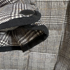 新品未使用 MONGRE モングレ 冬服 ロングダウンコート  ダブルボタン ミドル丈 チェック柄の画像