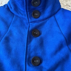 ブルー　新品　子供用コート　100サイズぐらい　の画像