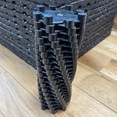 ゴムチップマット　ジム　エクササイズ　室内　ブラックの画像