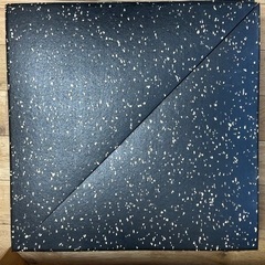 ゴムチップマット　ジム　エクササイズ　室内　ブラックの画像