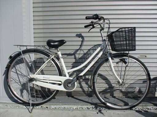 E704☆限定特価☆ 中古自転車 【27インチ軽快車ホワイト3段LEDオート E704☆限定特価☆ 中古自転車 【27インチ軽快車ホワイト3段LEDオート