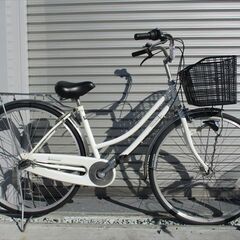 E704★限定特価★ 中古自転車 【27インチ　軽快車　ホワイト...