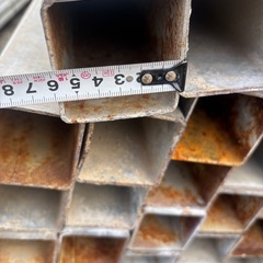 角パイプ 長さ4ｍ　60*60ｍｍ　84本セット 　中古の画像