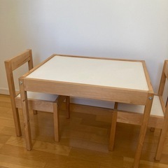 （お話中）子供用　机&椅子セット【IKEA】の画像