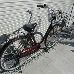 E706★限定特価★ 中古自転車 【26インチ　SOGO　軽快車　エンジ　LEDオートライト 】 入札お待ちしております(*^▽^*)の画像