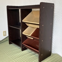 おもちゃ箱ラック　アイリスオーヤマの画像